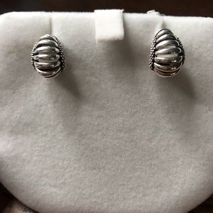 Lagos Caviar Earrings. .925 Sterling